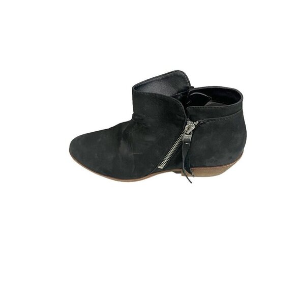 Sam Edelman Shoes Womens Size 8.5 Packer Black Suede Zip Ankle Booties - Picture 1 of 5